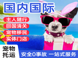 唐山三女河机场快递国际宠物托运 【国